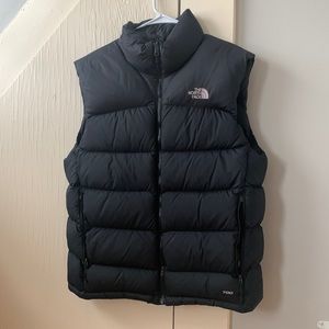 Black North Face Puffy Down Vest